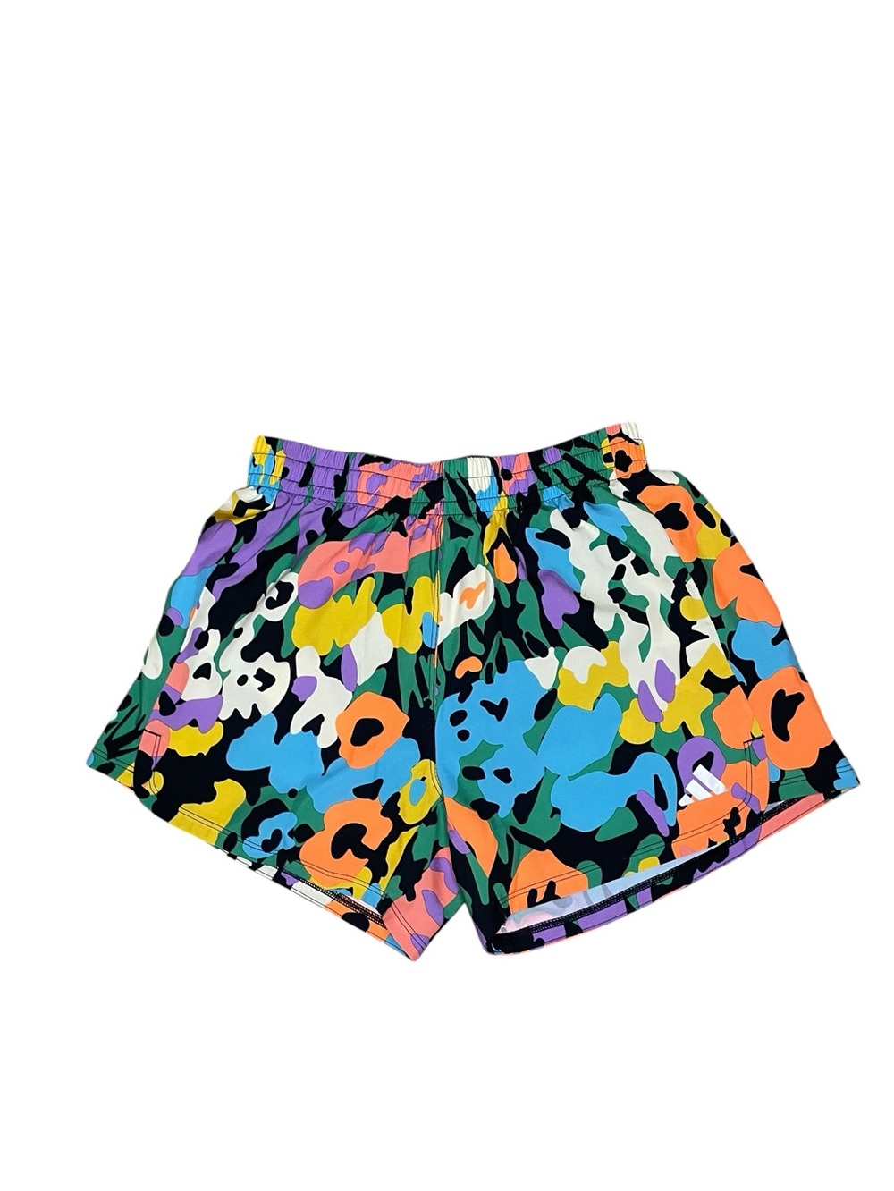Adidas Floral Print Lined Athletic Shorts-Girls XL